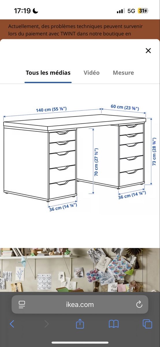 Scrivanie: IKEA Pult, weiss – Usato da Bern venduto da sar_pnn6 2