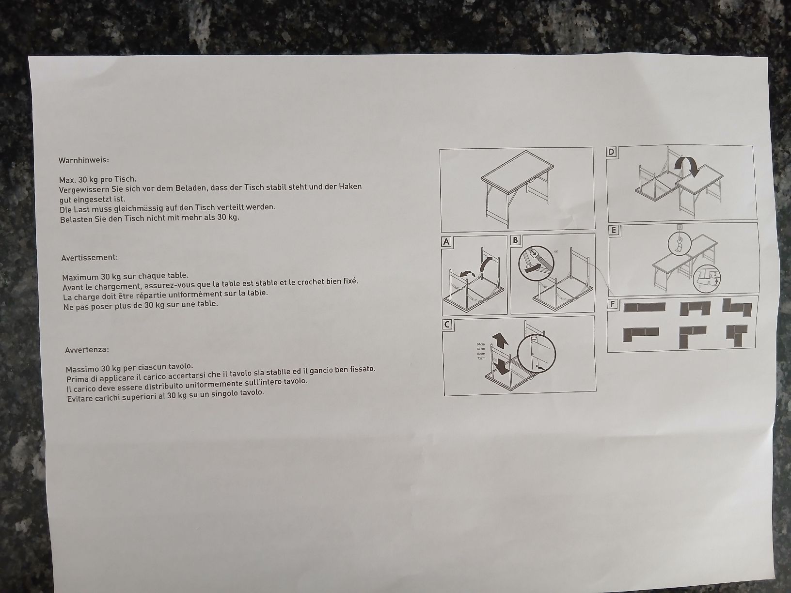 Tische: lot de 3 tables – Neu (gemäss Beschreibung) aus Biel/Bienne von Monhub 9