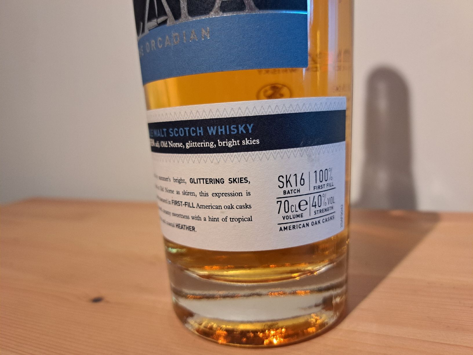 Scapa Bevande alcoliche: SCAPA Skiren Batch SK16 offene Flasche – Usato da Brittnau venduto da Prorex 1