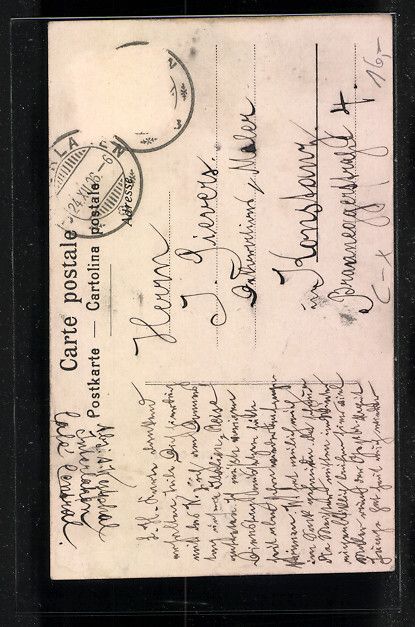 Cartoline postali: Interlaken, Café Central mit Bergpanora – Usato da Berlin venduto da bartko-reher 1