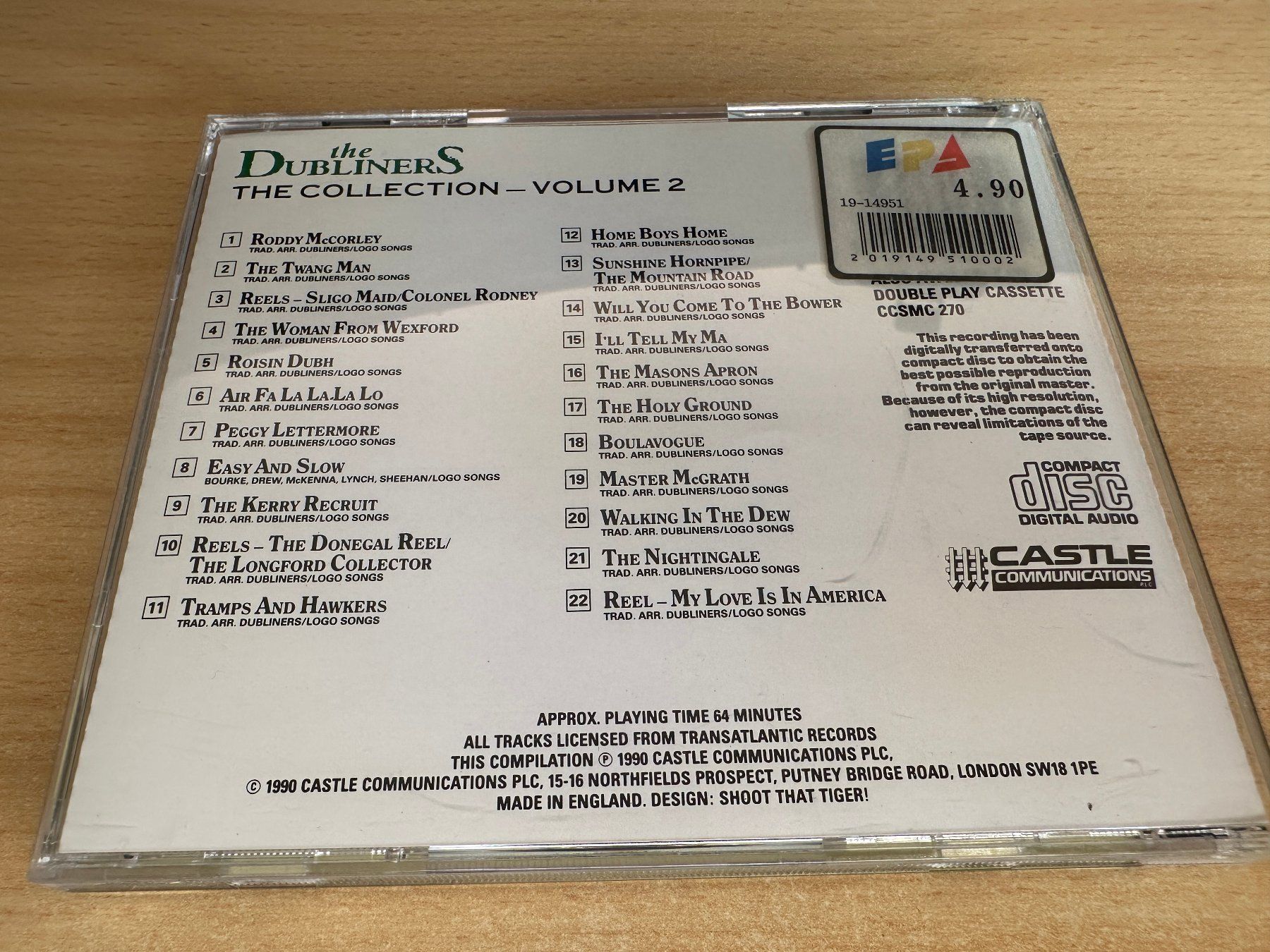 CDs: C3 The Dubliners – The Collection, Volume 2 – Gebraucht aus Rikon im Tösstal von Alpenmutz 1