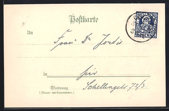 Cartoline postali: München, Private Stadtpost, Wittelsbach – Usato da Berlin venduto da bartko-reher