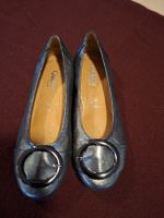 Gabor Ballerina Gr. 36, dunkelgraues Leder  ungetragen