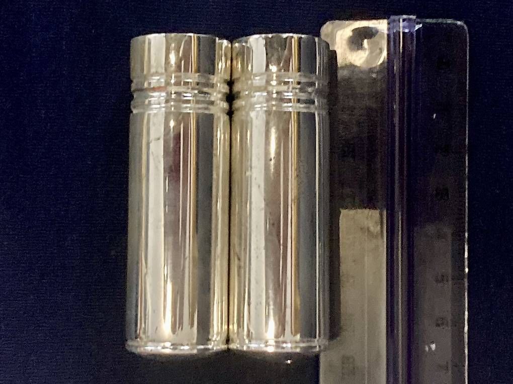 Geschirrsets: Elegantes, versilbertes Salz/Pfeffer-Set – Gebraucht aus Basel von Ricardo_X 3