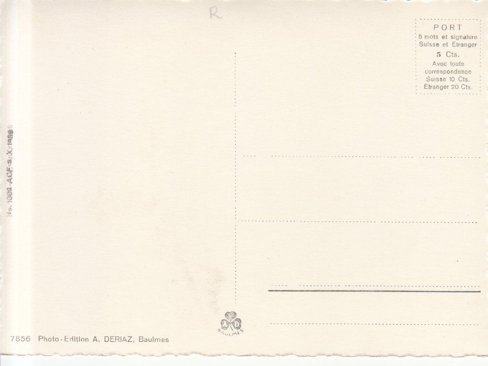 Cartoline postali: Le Brassus ca. 1950 – Usato da Bürglen TG venduto da StampGraf 1