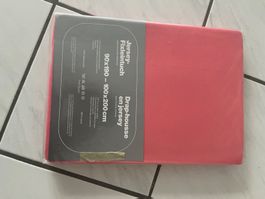 Jersey Fixleintuch rot Neu