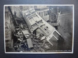 1929  AK Zürich "Tramunglück 12.11.1929",  Fr. 4.--