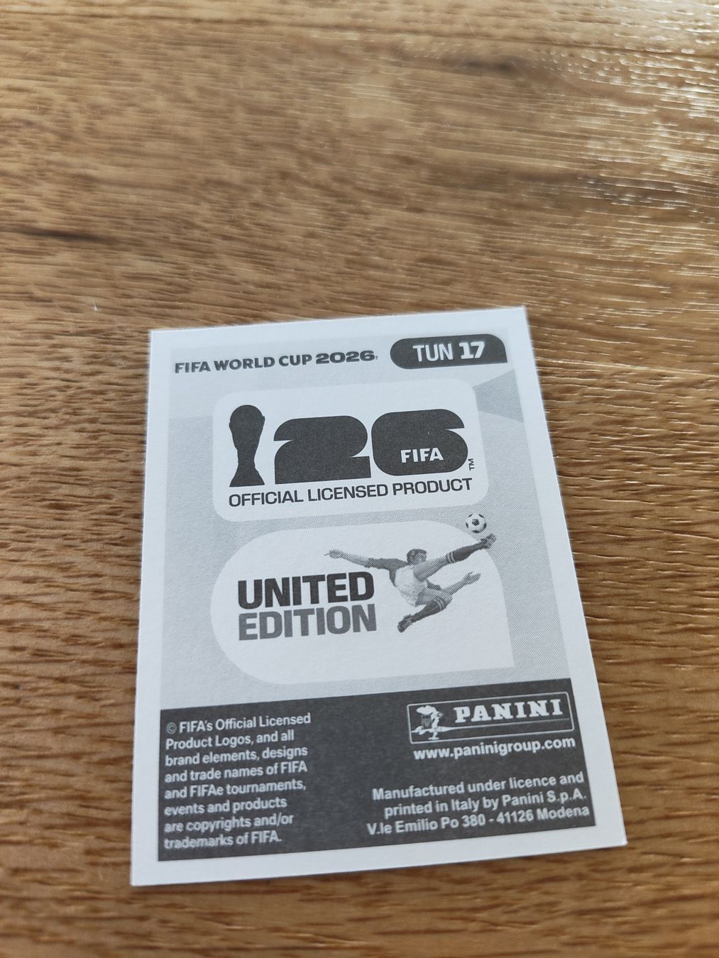 Panini Carte collezionabili: Panini Wm 2026 Tun 17 – Nuovo (secondo la descrizione) da Lieli venduto da Maholo 1
