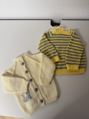 Pullover und Jacke Gr.62 handgefertigt