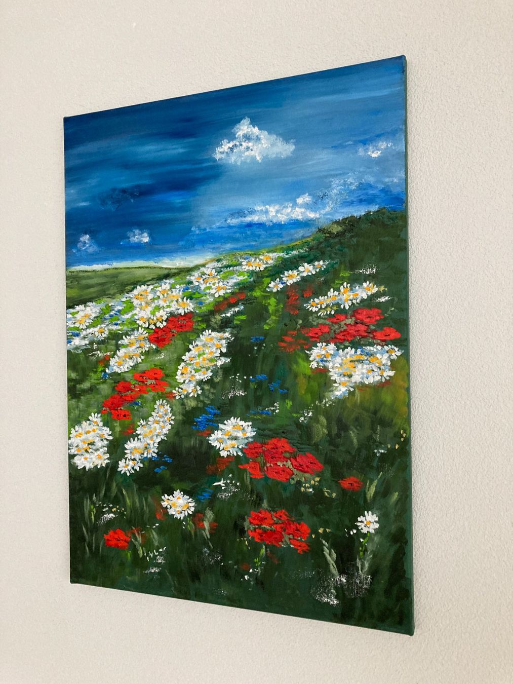 Gemälde: Blumenwiese Gemälde – Neu (gemäss Beschreibung) aus Cham von Felha 5