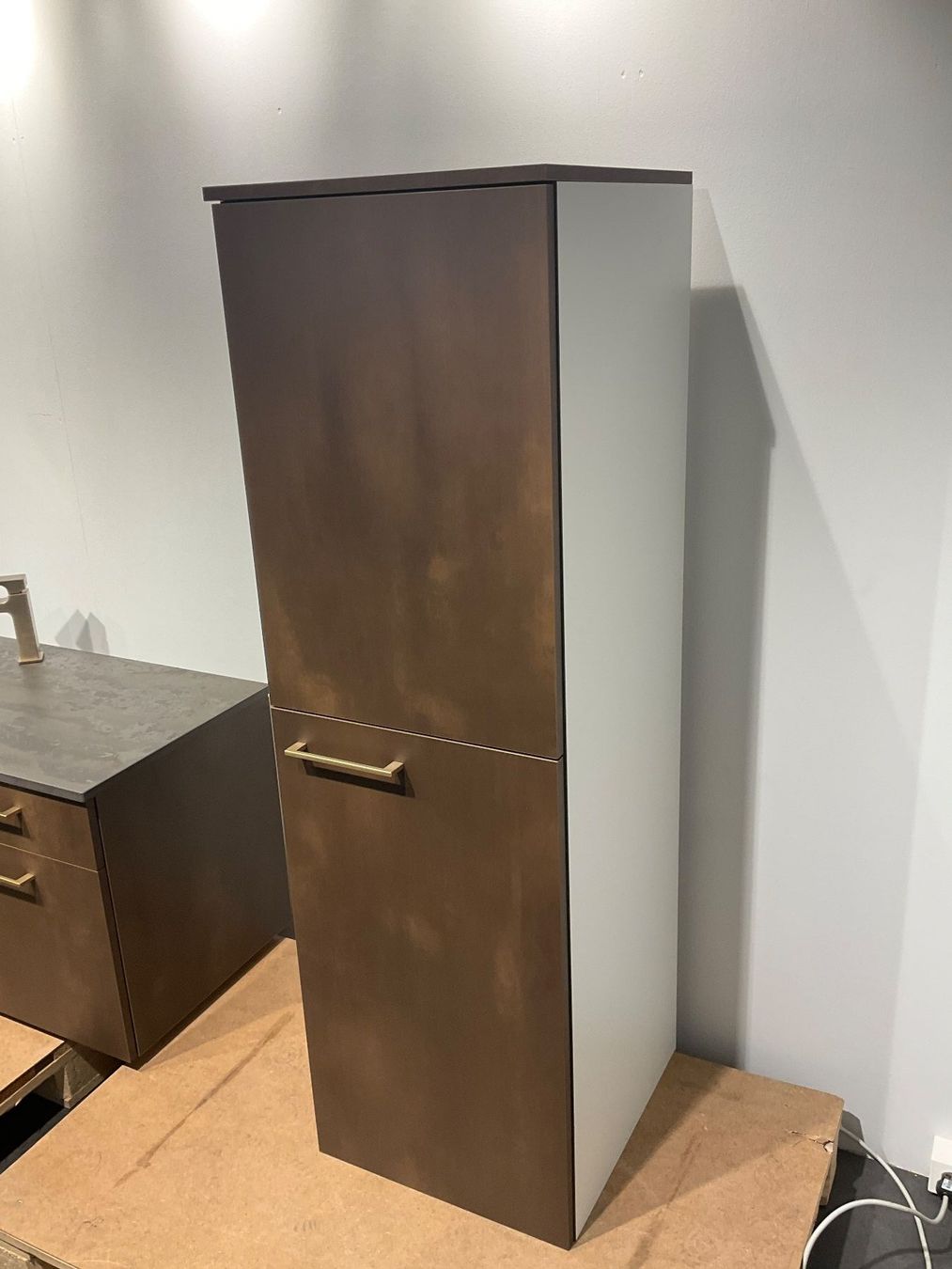 Mobili per bagno: 084 Leicht Badmöbelkombination, braun, Granit, 162cm – Nuovo (secondo la descrizione) da Derendingen venduto da Meisterstuecke 6