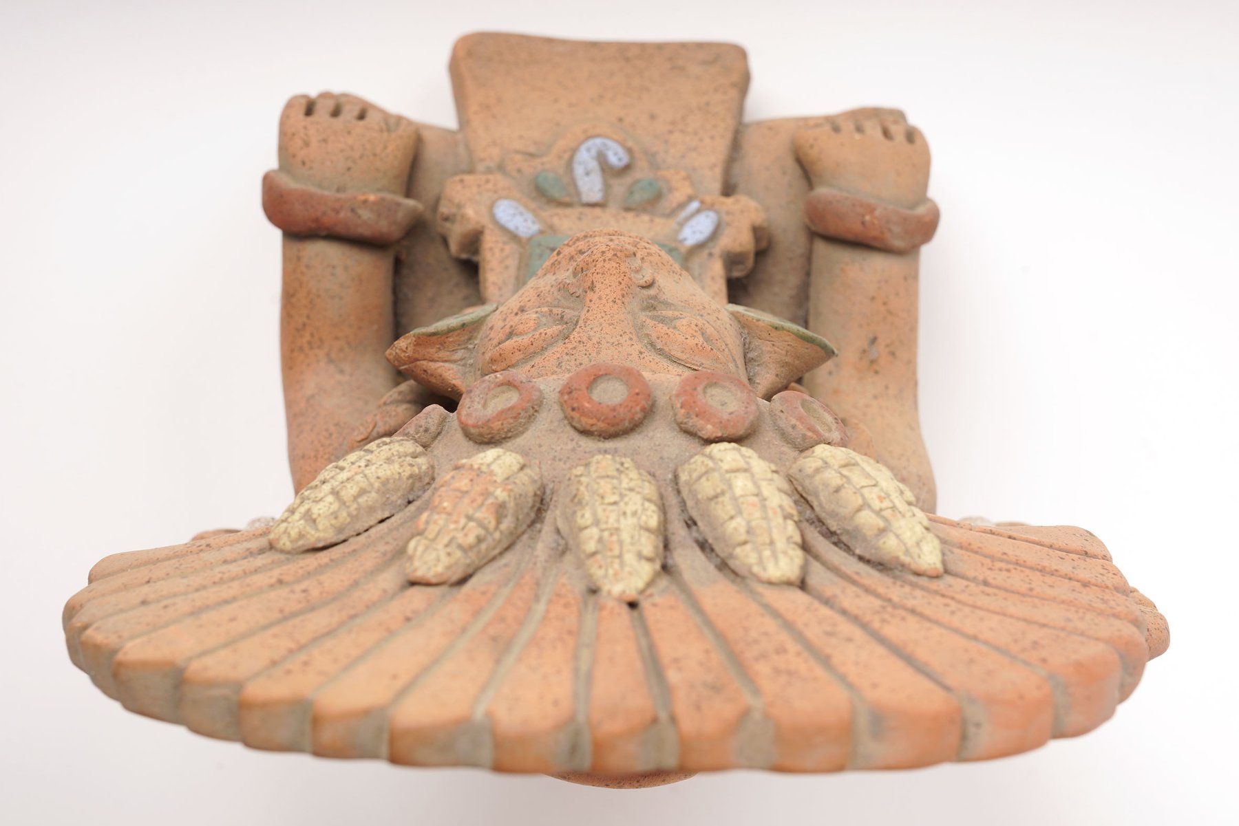 Skulpturen & Statuen: Maya Gott, grosse Keramikfigur aus Mexiko – Gebraucht aus Buochs von chicco64 6