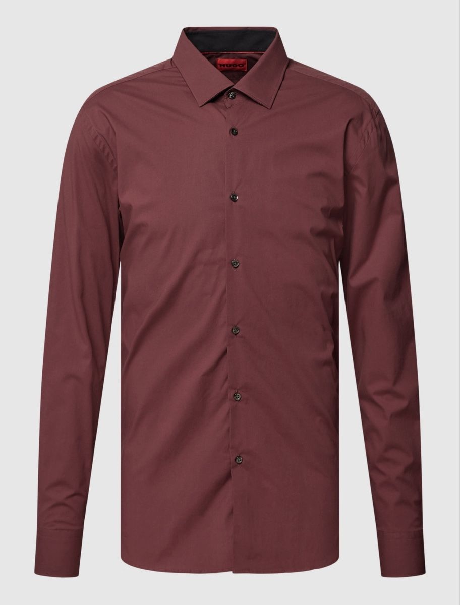 Hugo Boss Camicie: Hugo Boss Hemd in bordeaux 38/15 – Nuovo (secondo la descrizione) da Winterthur venduto da fij_f65r