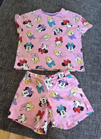 Mädchen T-Shirt und Shorts Disney Grösse 128 cm 7-8 Jahre