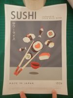 Affiche Sushi - Illustration d'art japonais, Made in Japan