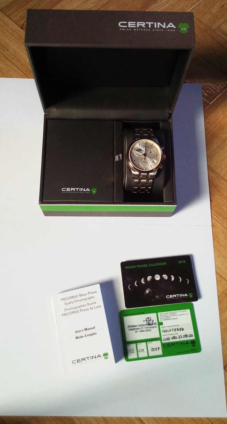 Certina Uhren: Certina DS-8 Chrono Moon Phase – Gebraucht aus Dornach von pet360 1