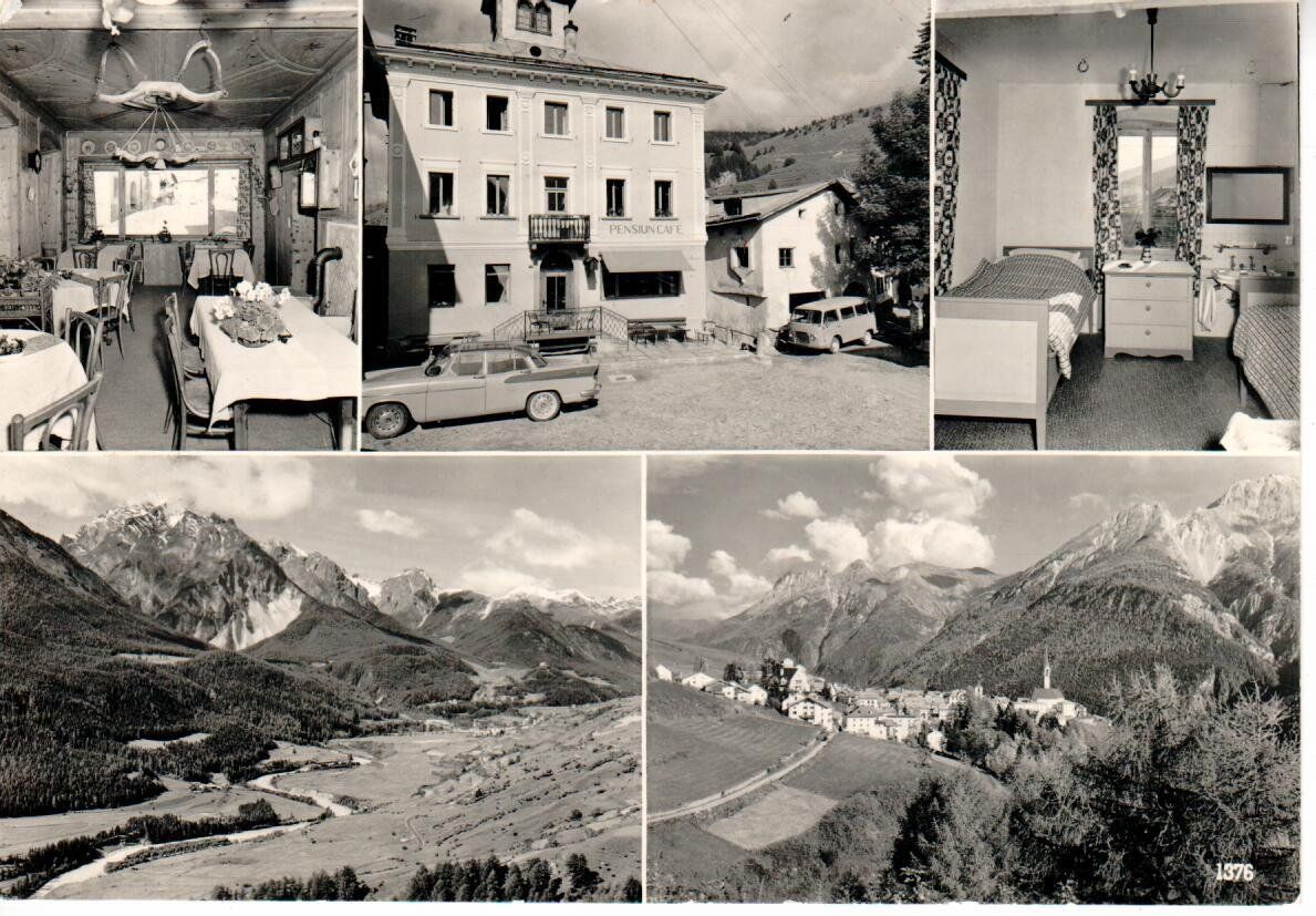 Cartoline postali: Café Pension Zanotta - Sent – Usato da Wolhusen venduto da Curver9
