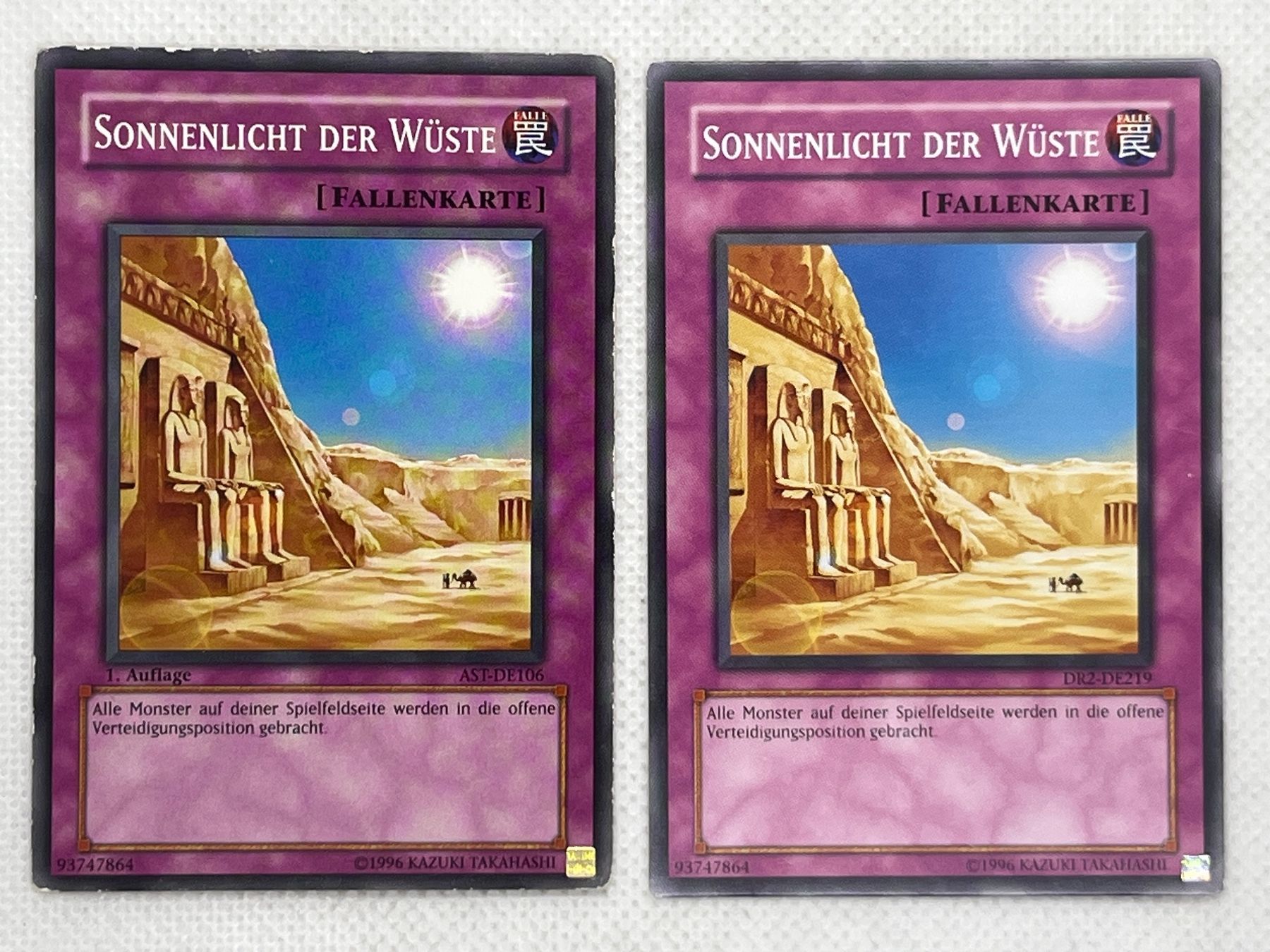 Yugioh Carte collezionabili: 2x Sonnenlicht der Wüste – Usato da Hinterkappelen venduto da Kim1992