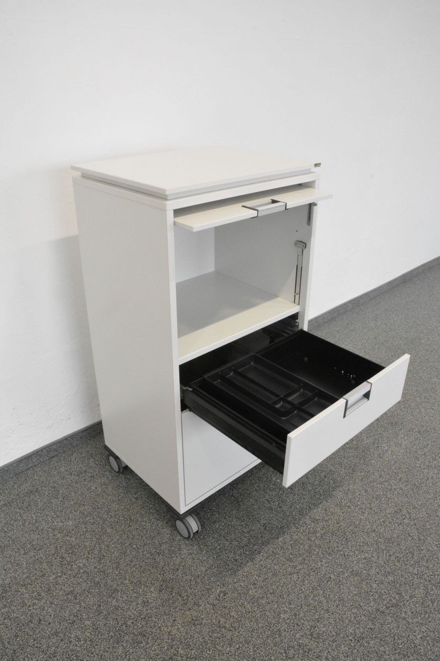 Steelcase Moby Roll-Caddy - Weiss - mit Hängerahmenschublade (Gebraucht ...