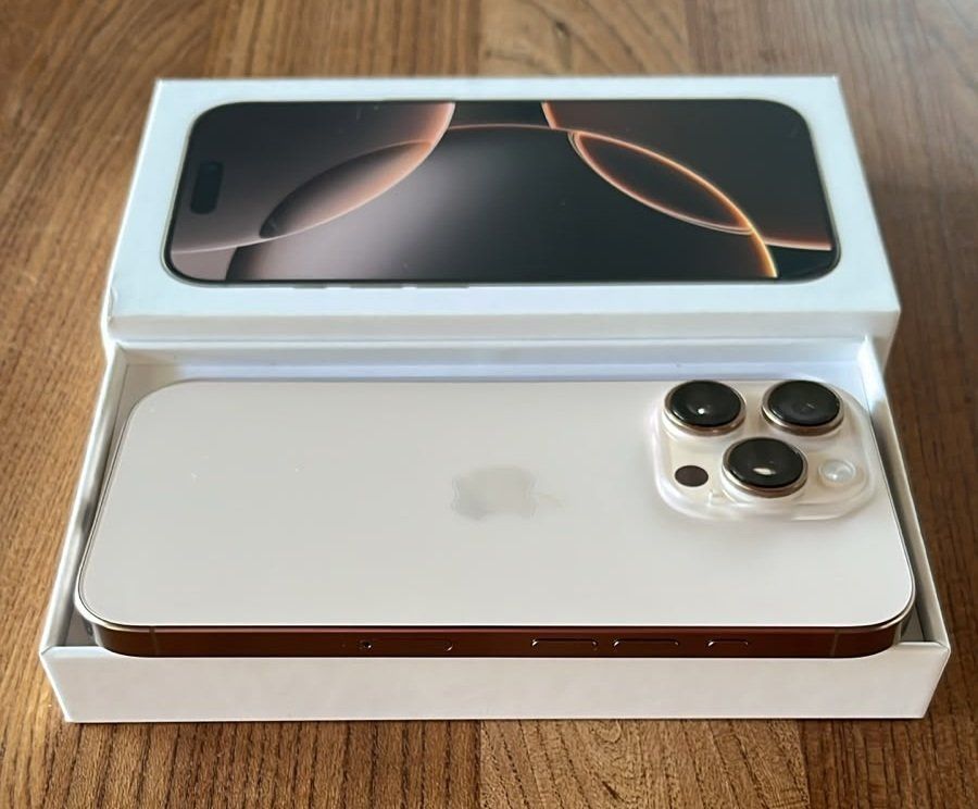 Apple Telefoni cellulari / Smartphones: iPhone 16 Pro 128 Go Titane Sable (boîte & câble) Comme neuf – Usato da Mies venduto da Naomita 4