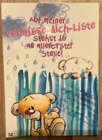 Pimboli Postkarte Nr. 92b Auf meiner vermisse-dich-Liste s….