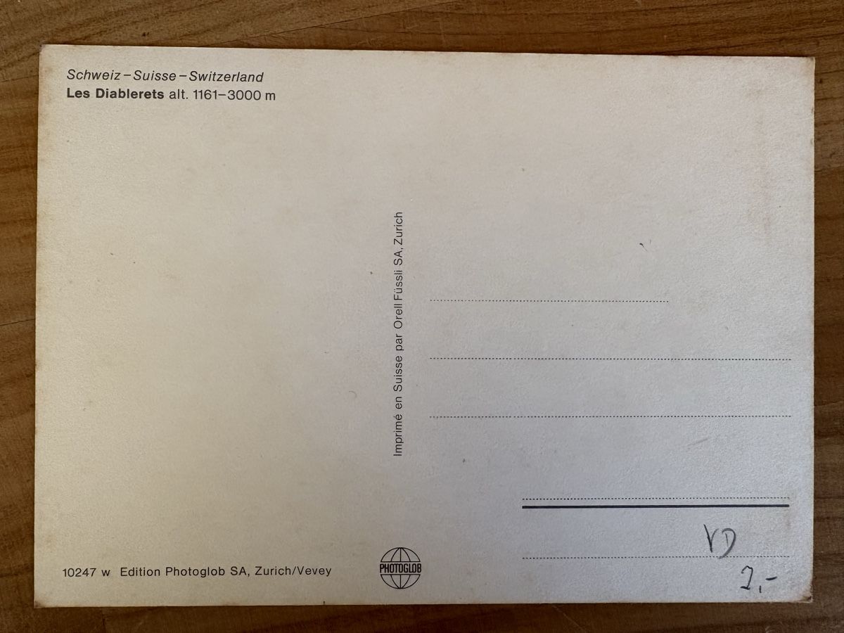 Cartoline postali: AK von Les Diablerets – Usato da Rümlang venduto da Kartenpost1 1