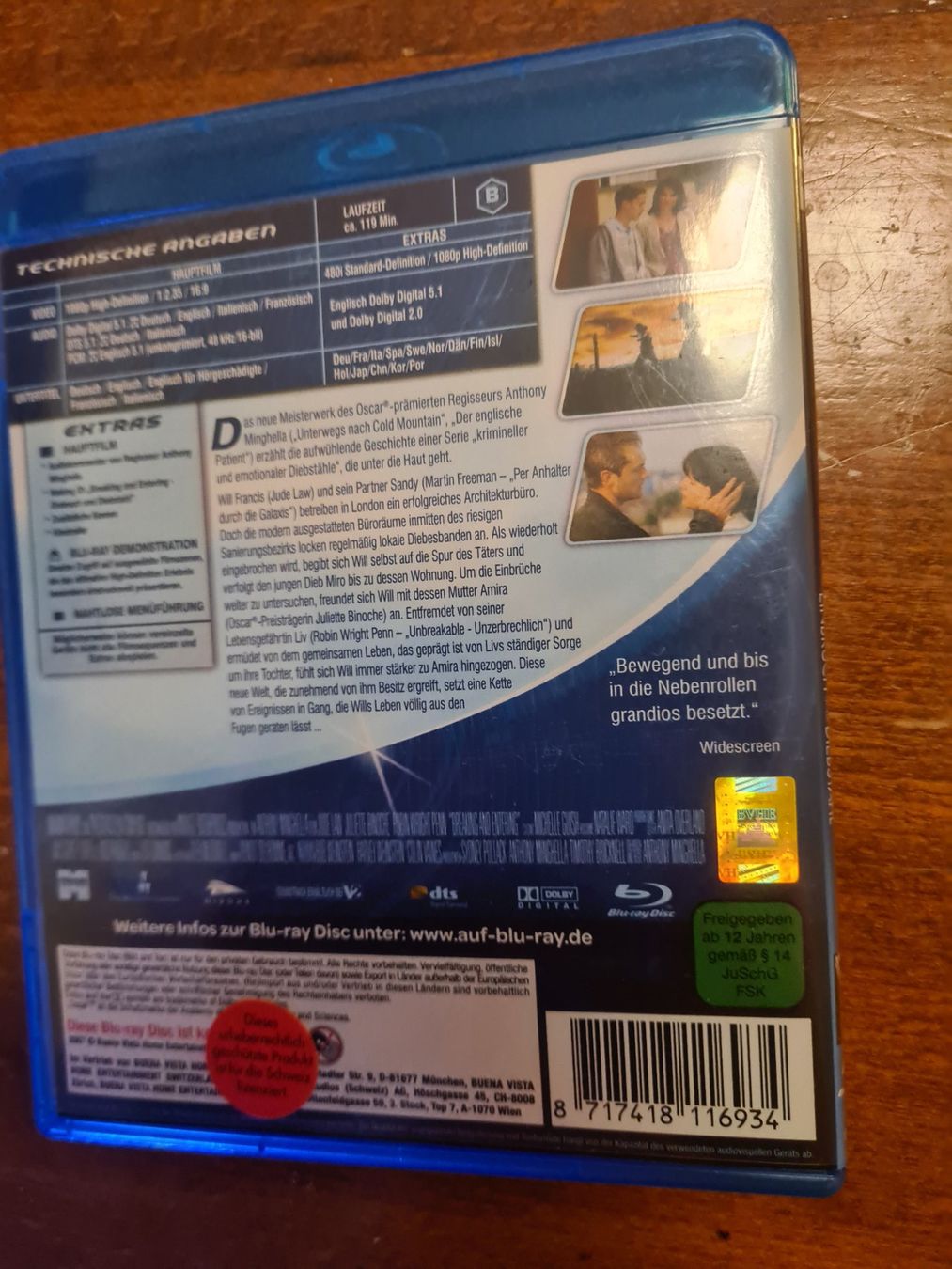 Tutti i DVDs: Breaking and Entering – Usato da Laupen ZH venduto da chefdom 1