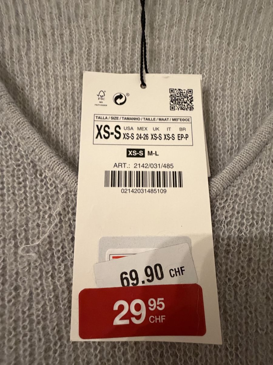 Zara Robes: Abito Zara grigio/argento – Neuf avec emballage d'origine à Muzzano par nat_x9hf 1