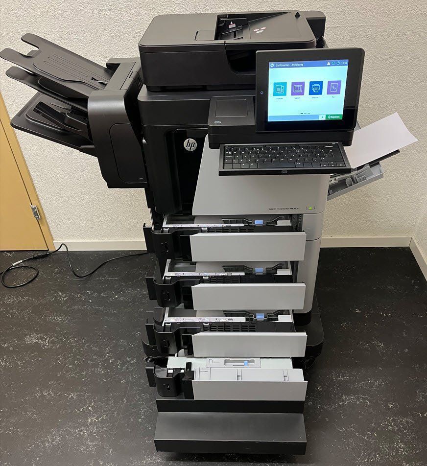 Hewlett Packard Drucker: HP LaserJet Enterprise Flow M630z Top A4 Multifunktionsgerät – Gebraucht aus Glattbrugg von copytron 1