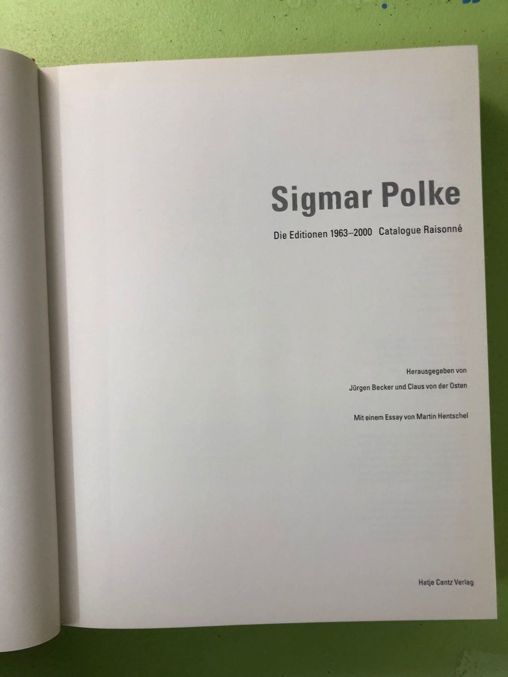Libri: Sigmar Polke: Die Editionen 1963 - 2000 – Usato da Zürich venduto da allp 3