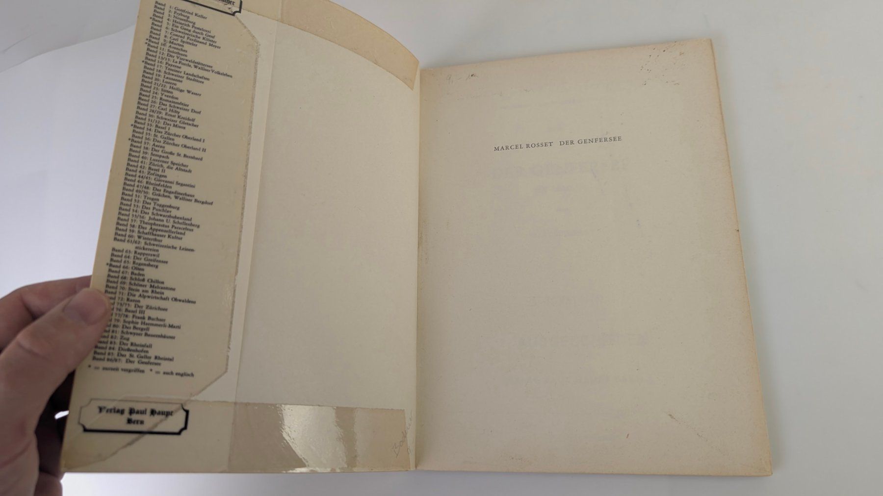 Libri: Schweizer Heimatbücher: Der Genfersee 1956 – Usato da Zürich venduto da axolottchen 2