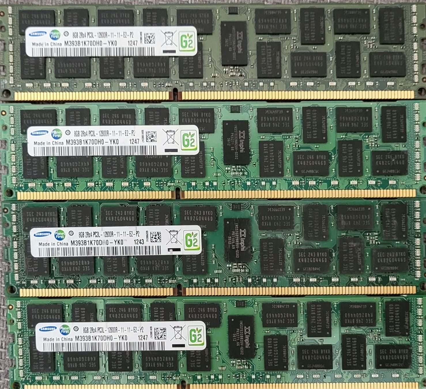 Samsung Memory / RAM: 8GB DDR3 ECC RAM Riegel (4 Stk.) – Gebraucht aus Zürich von Gulbi1919