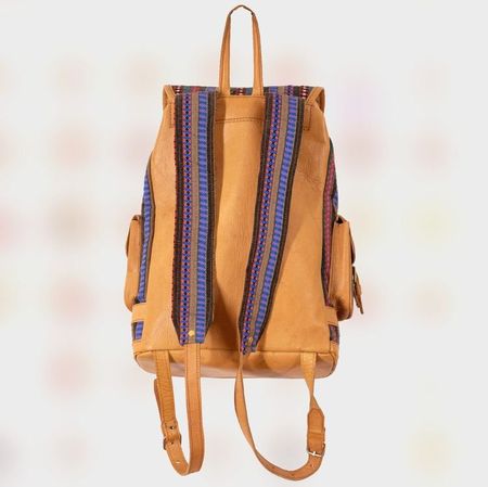 Leder Rucksack – Unikat – Vintage Ethno Boho Festival