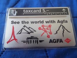 PTT Taxcard Agfa 5.- CHF Sammlerstück ungebraucht