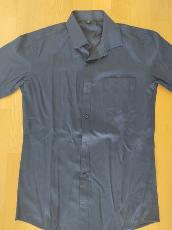Herren Hemd dunkelblau langarm Grösse 39 guter Zustand