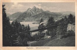 Vitznau (LU) Rigi bahn Schnurtobelbrücke
