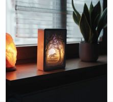 3D Papercut Lightbox - RECTANGLE Unicorn - night lamp decor