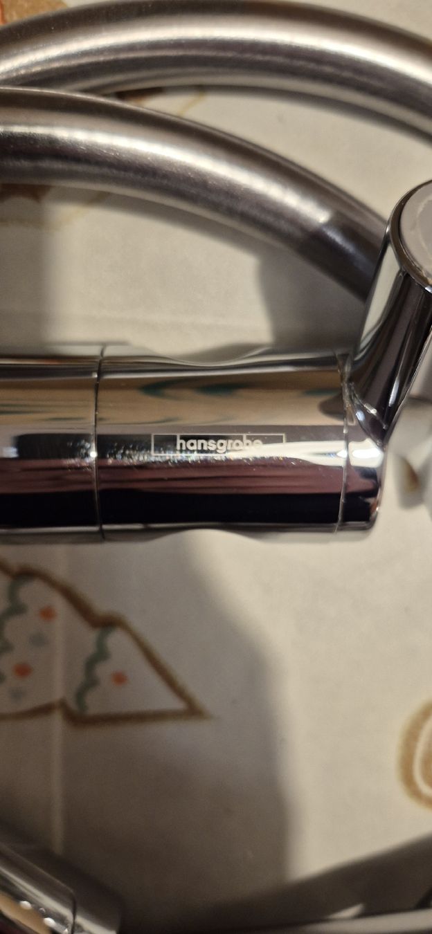 Hansgrohe Soffioni doccia: Douchette Hansgrohe chromée avec support pour barre – Usato da Meyrin venduto da Jogch