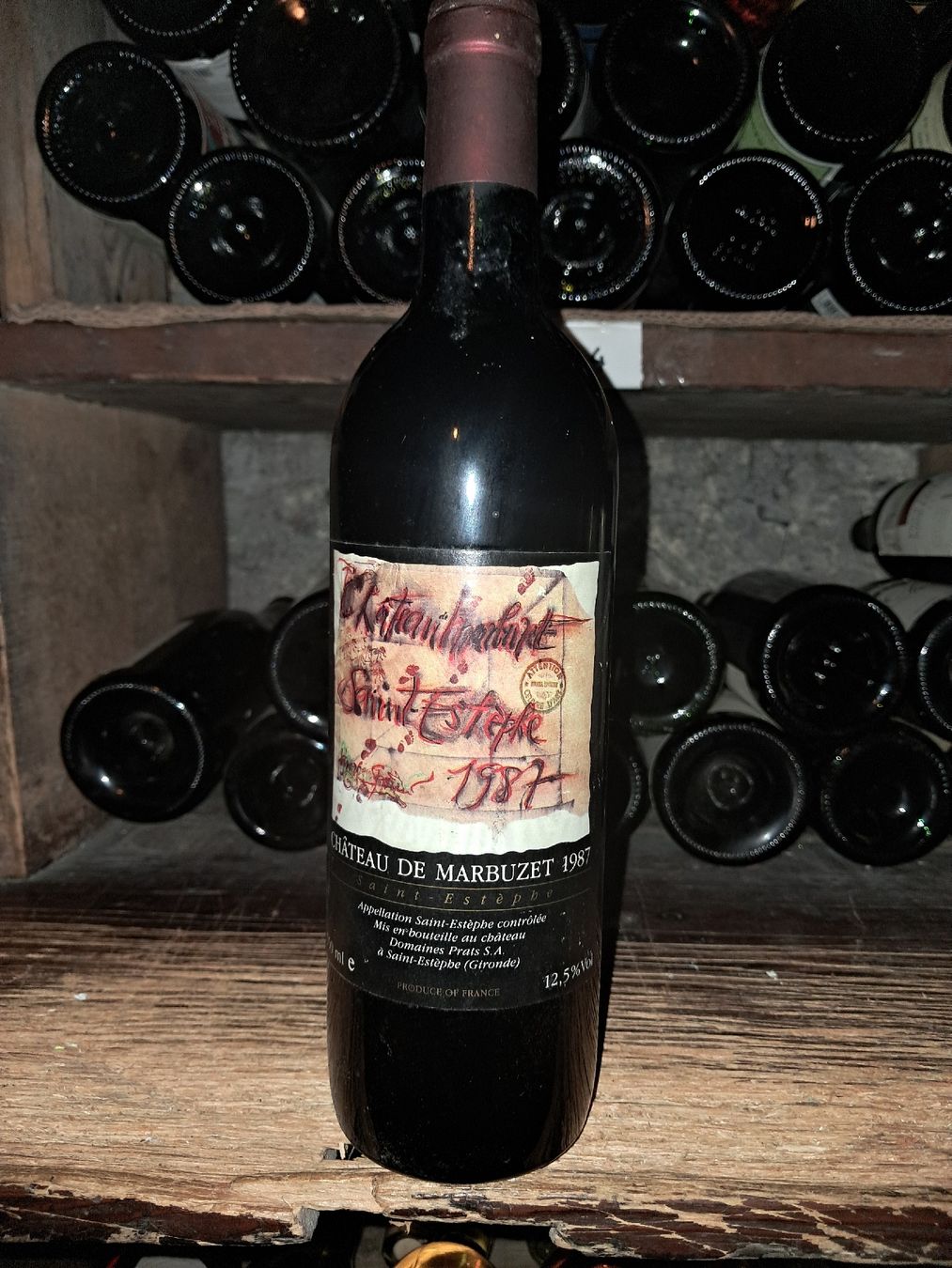 Wein: Château de Marbuzet Saint-Estèphe 1987 – Neu und originalverpackt aus Le locle von juliensaran