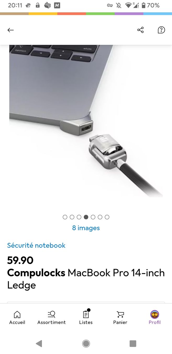 Cadenas: Compulocks MacBook Pro 14-inch Ledge verrou de sécurité neuf – Neuf avec emballage d'origine à Vessy par Avicci 3