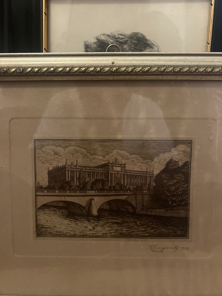 Dipinti: Framed Etching - D. Langworth, 1932 – Usato da Zürich venduto da ralph__ 1