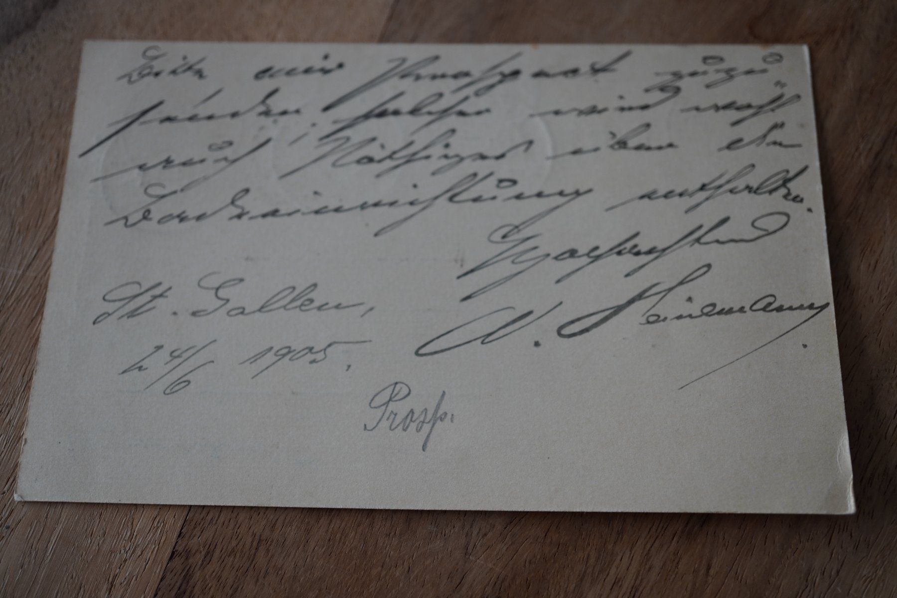 Cartoline postali: Schweiz  Postkarte   1905 Postkarte – Usato da Eschenbach SG venduto da craniums 3
