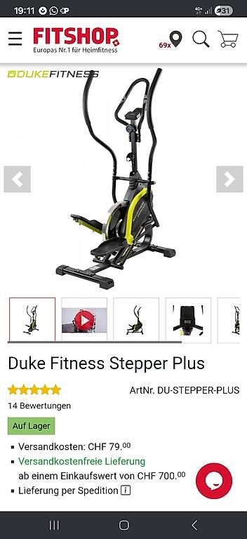 Hometrainer: Fitness Stepper-Crosstrainer Plus - neuwertig! – Usato da Olten venduto da reb_bnm2 2