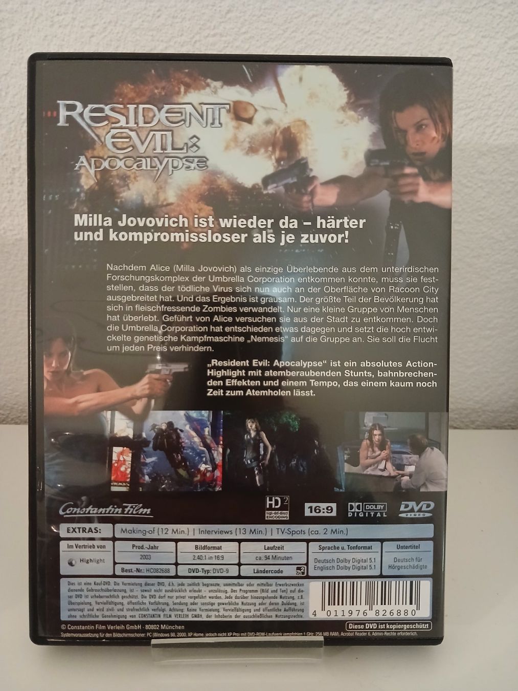 Tous les DVDs: Resident Evil:Apocalypse – D'occasion à St. Margrethen SG par SamusAran 1