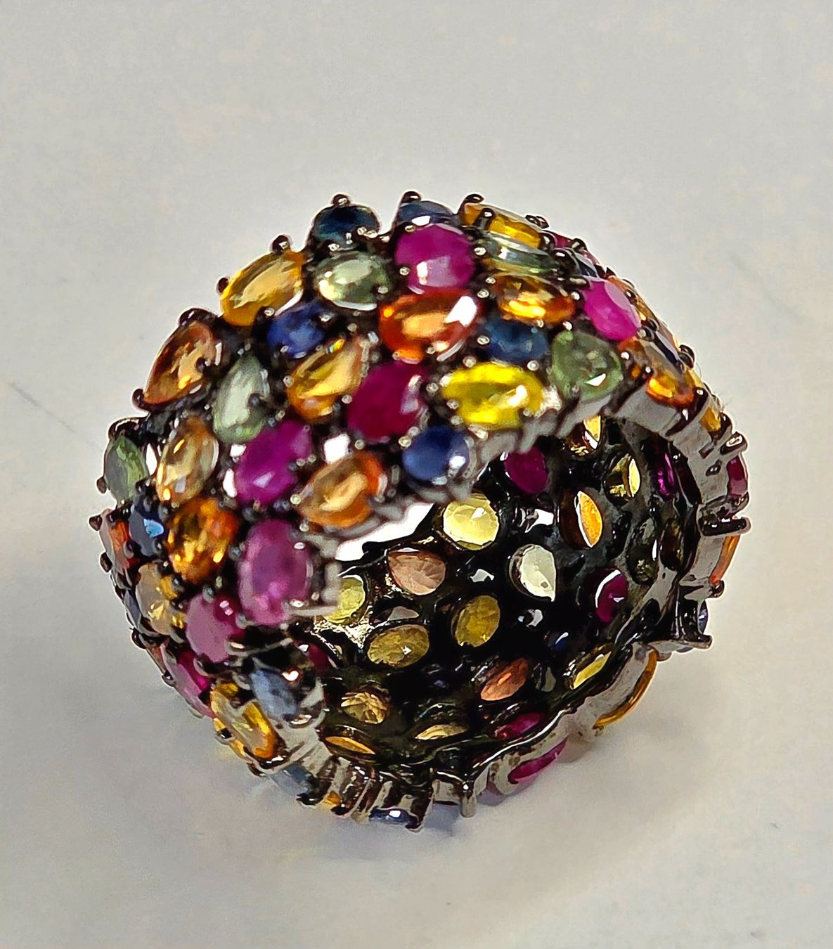 Bagues: Safir Rubin Eternity Fingerring – Neuf (Voir description) à Zürich par adriben 3
