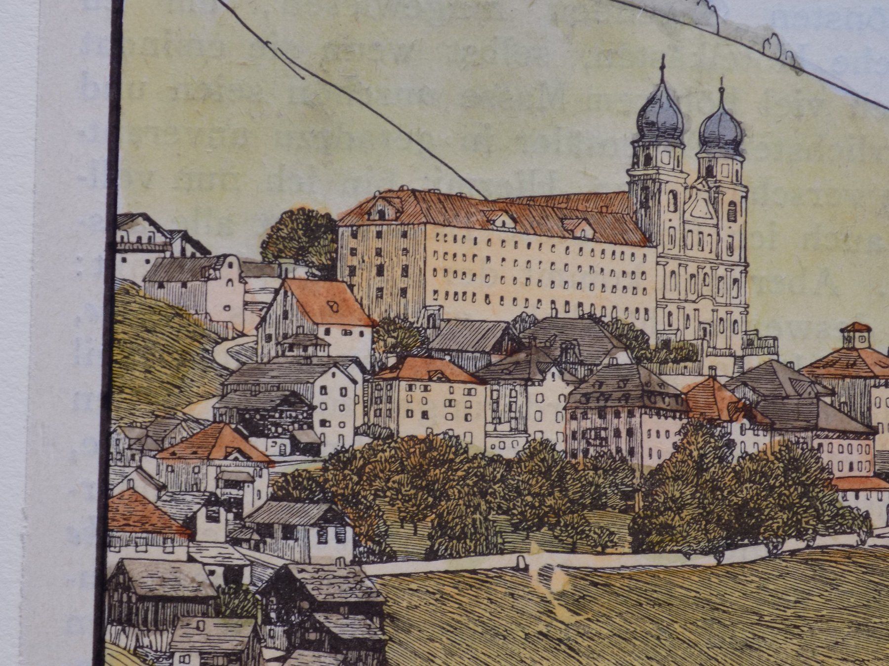 Incisioni: Disentis Kloster koloriert – Usato da Risch venduto da Rischli15 9