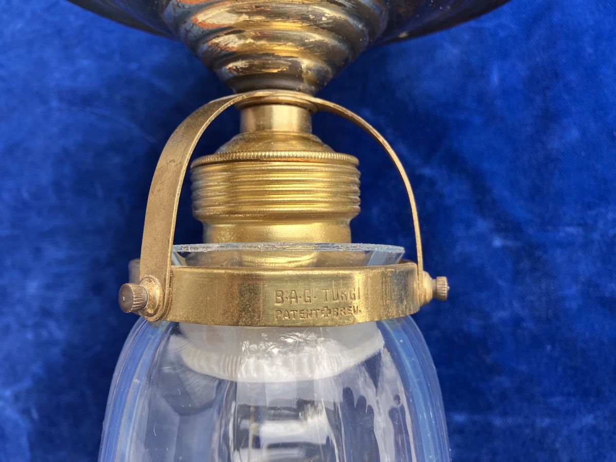 Lampadari & plafoniere: Deckenlampe Jugendstil Messing mit spezzielle Opalinglas – Usato da Zürich venduto da otomado 8
