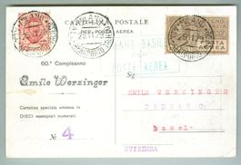 1929 Italien Bedarfspost