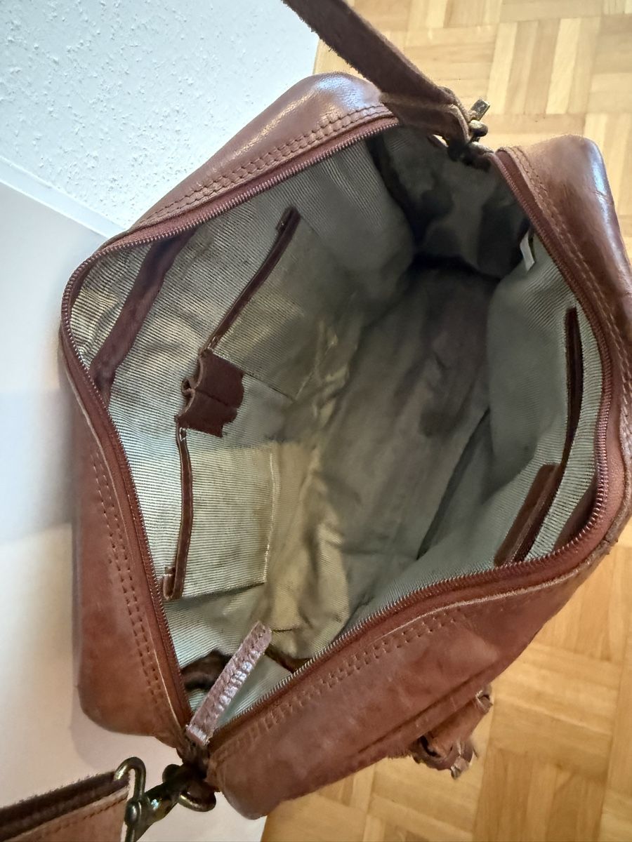 Borse da donna: Ledertasche braun Handtasche Varese – Usato da Meggen venduto da edwardcallan 6