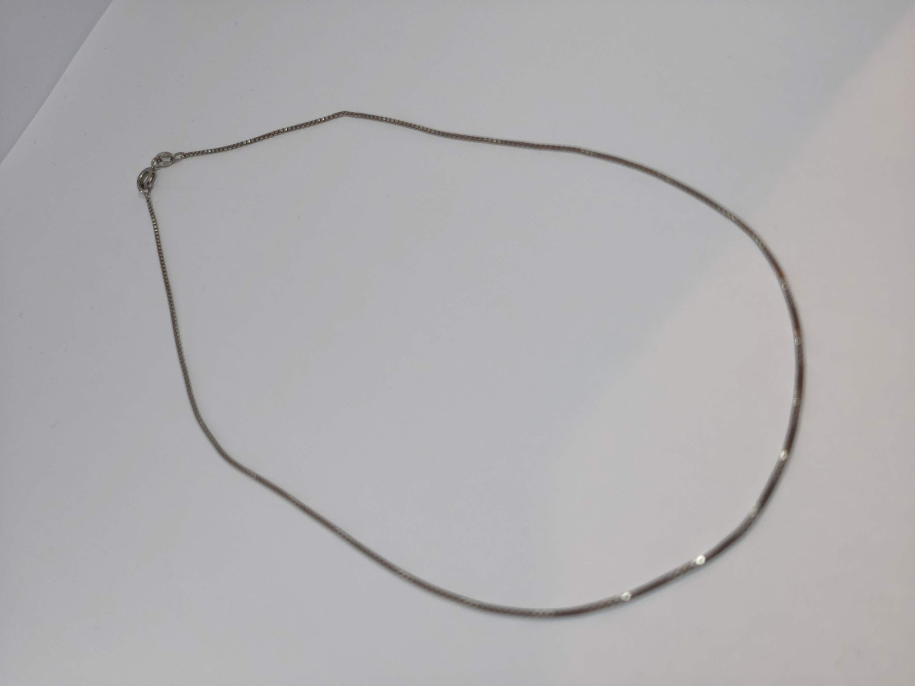 Catenine: Silberkette Boxchain 925 Sterling Länge ca. 44cm  – Usato da St. Gallen venduto da GIULESGG